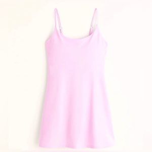 NWOT Abercrombie & Fitch Womens Light Pink Travelers Mini Athletic Dress